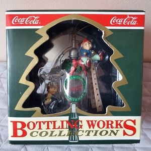 Coca cola ornaments vintage bottling works